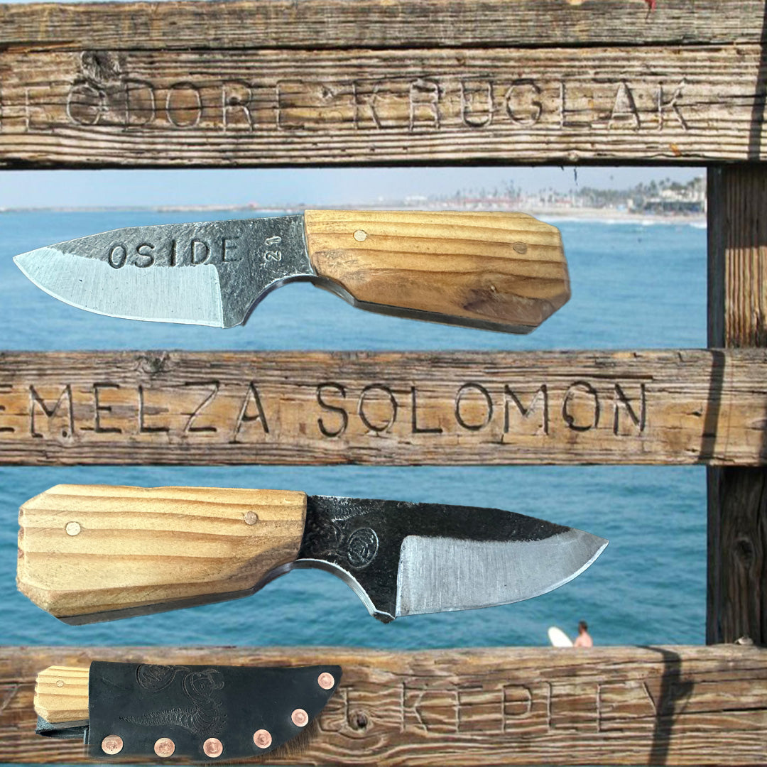 Pier Wood custom Knife by Mae Knives 2.5 " blade #21 RealSurfShop