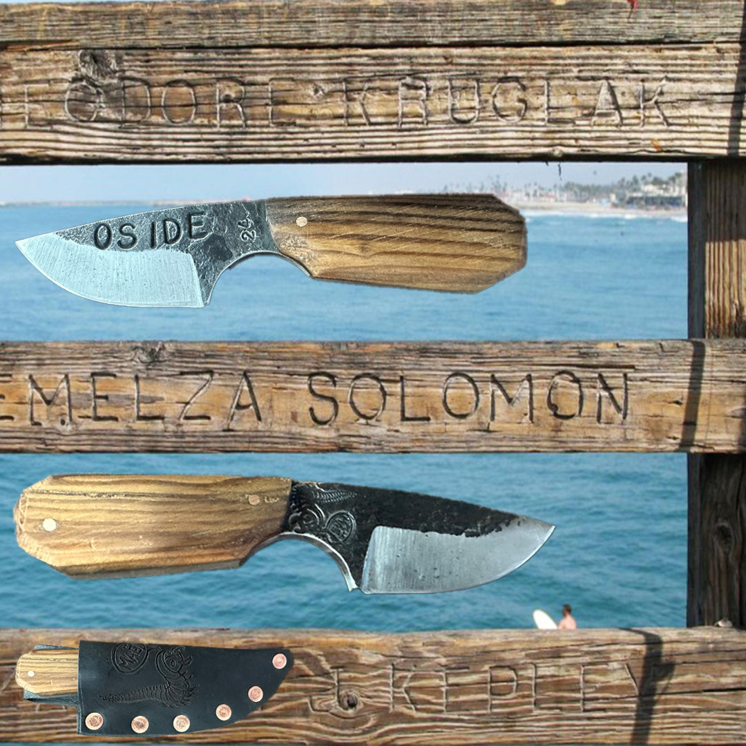 Pier Wood custom Knife by Mae Knives 2.5 " blade #24 RealSurfShop