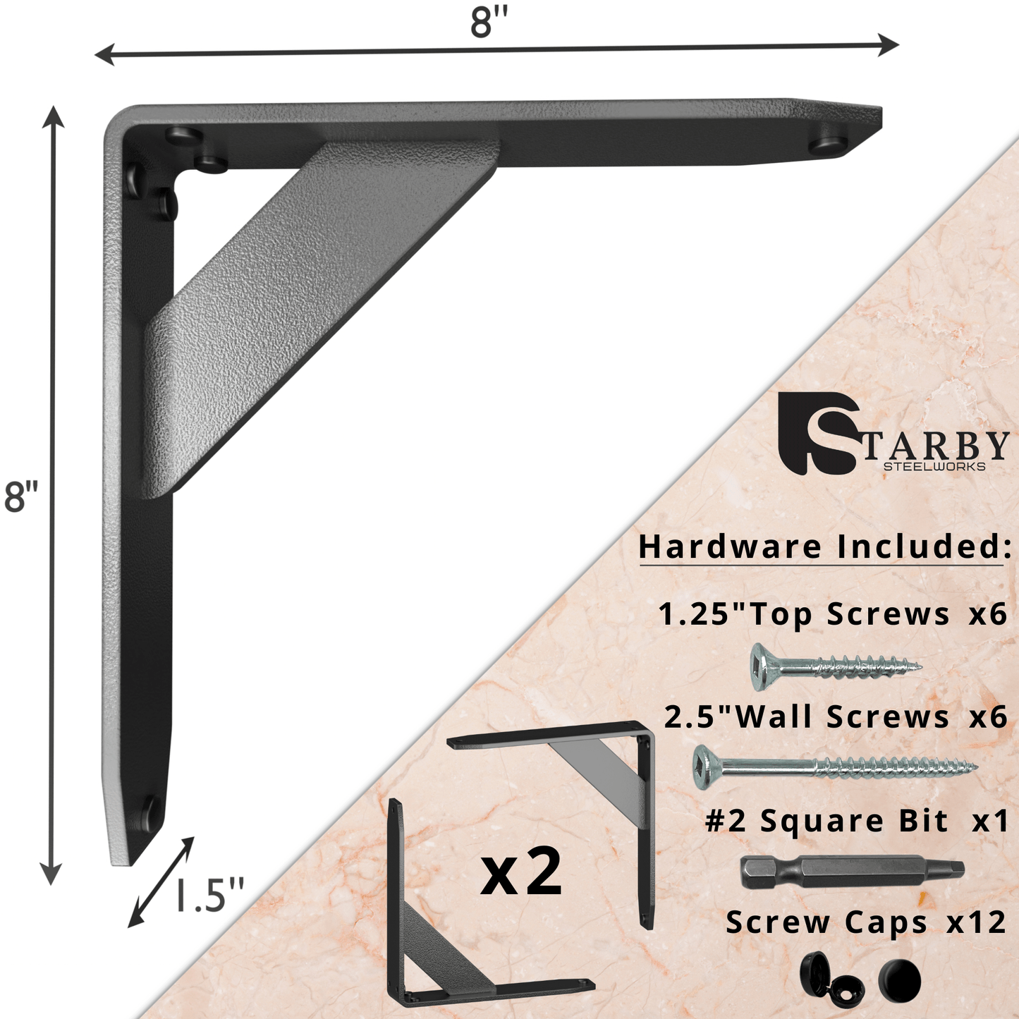 Jetstream Low Profile Countertop Brackets