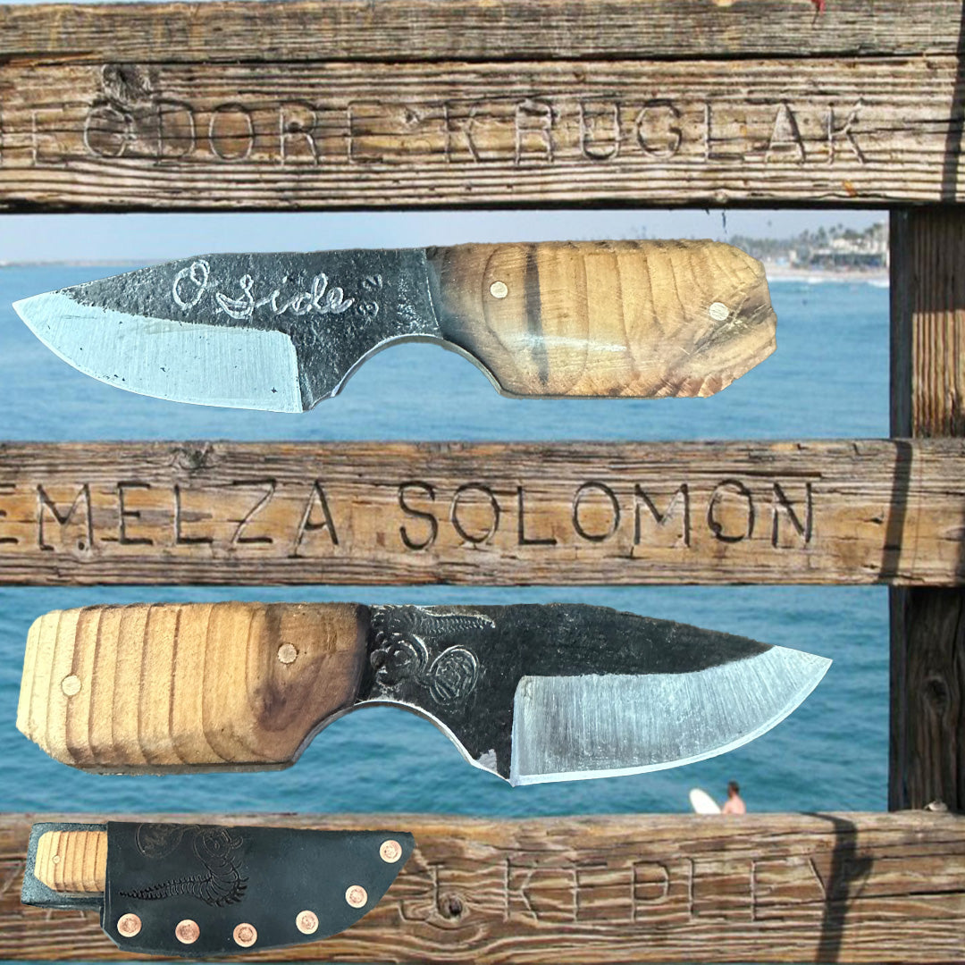 Pier Wood custom Knife by Mae Knives 2.5 " blade #32 RealSurfShop