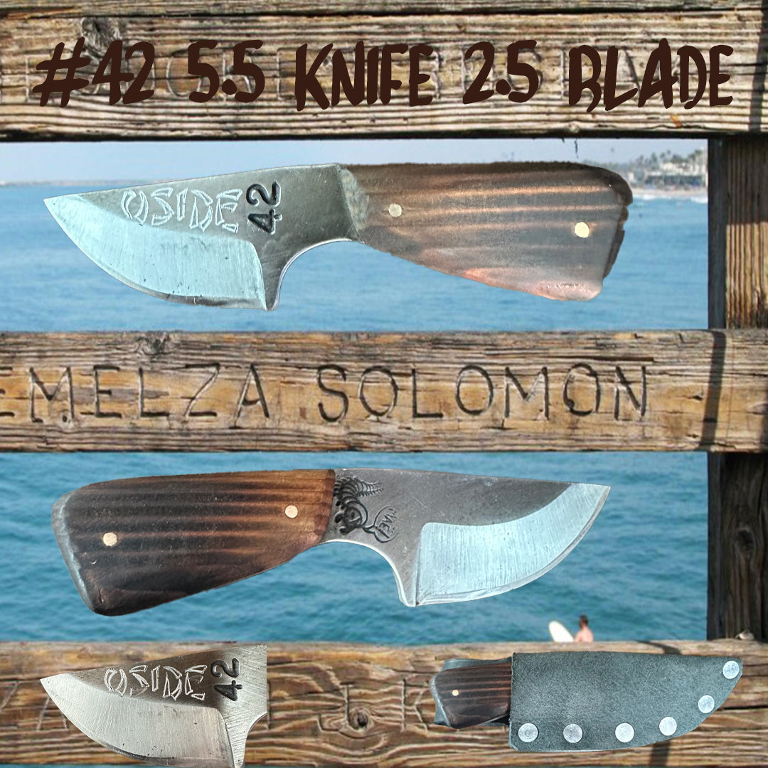 Pier Wood custom Knife by Mae Knives 2.5 " blade #42