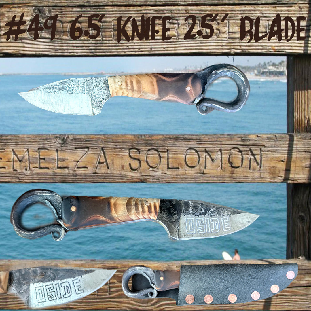 Pier Wood custom Knife by Mae Knives 6.5 Knife 2.5 " blade #49 RealSurfShop