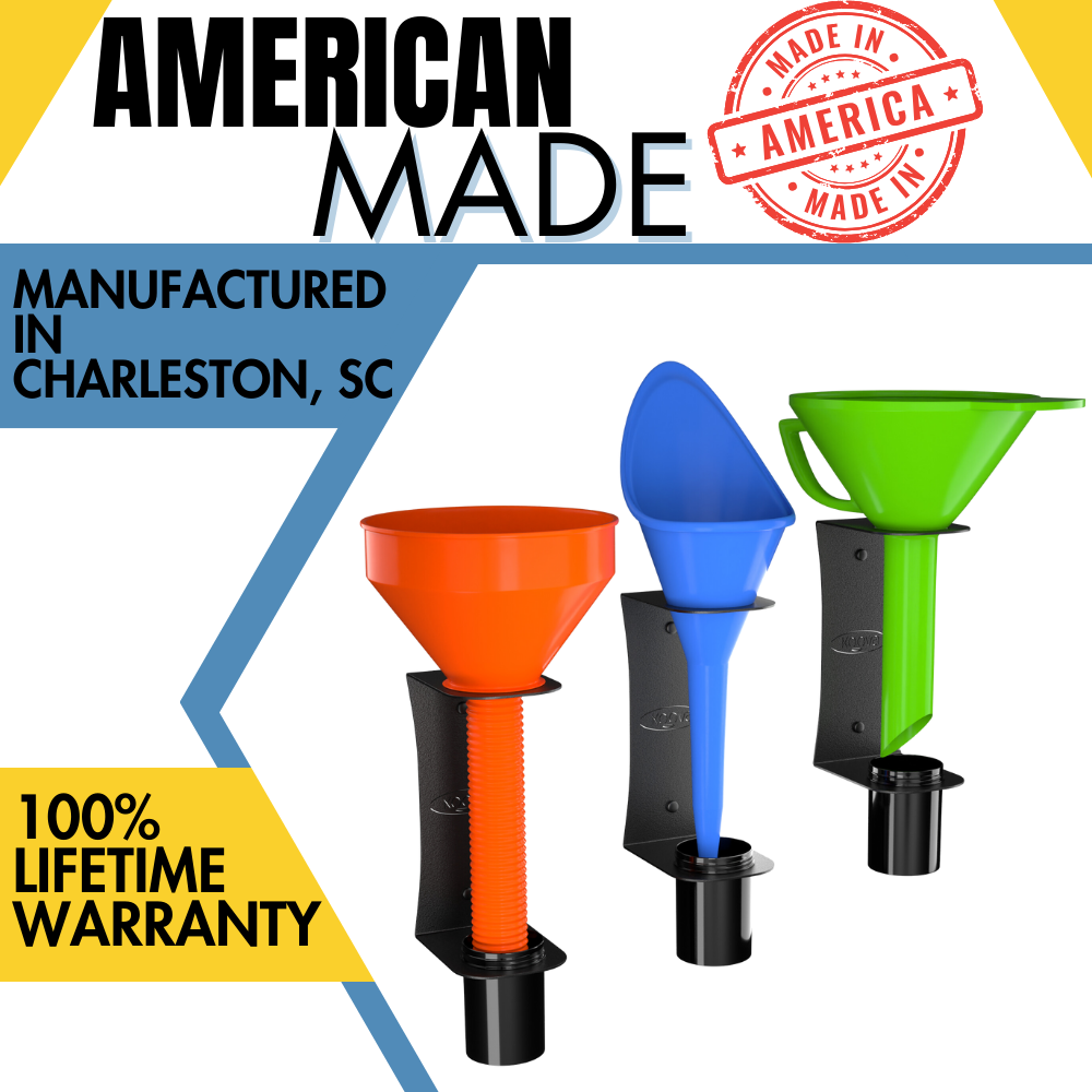 Oil Funnel Holder - Wall Mount