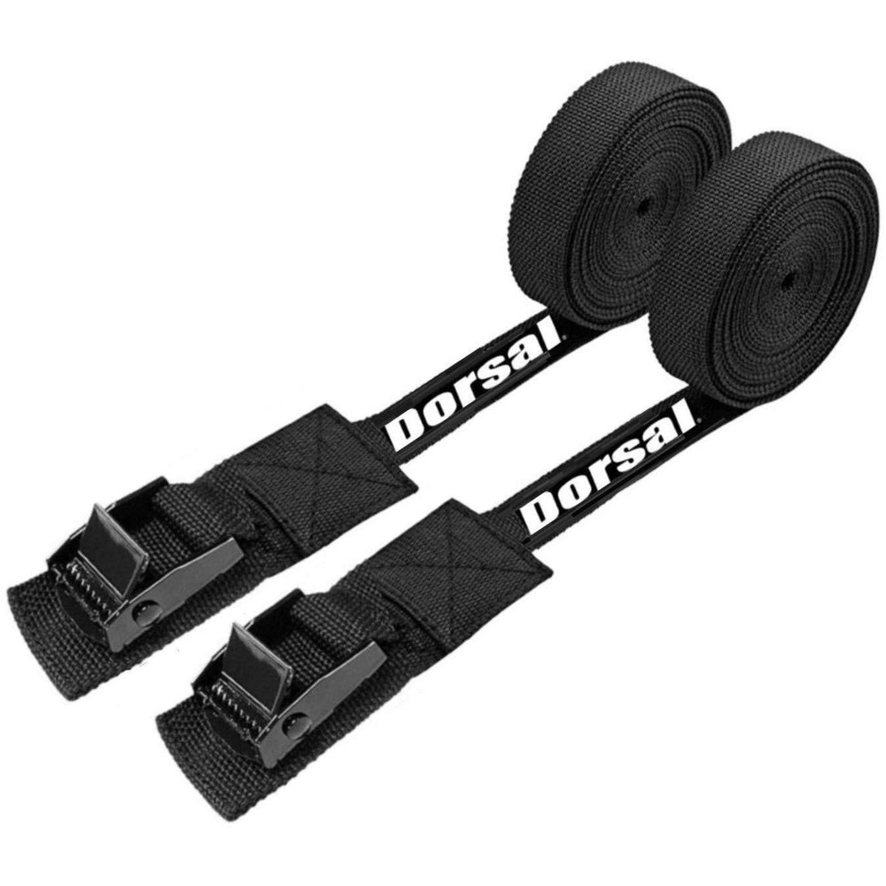 Dorsal Tie Down Straps for Roof Rack Pads Crossbars - Pack of 2 holds Surfboards Kayaks Canoes Paddleboards DORSAL®