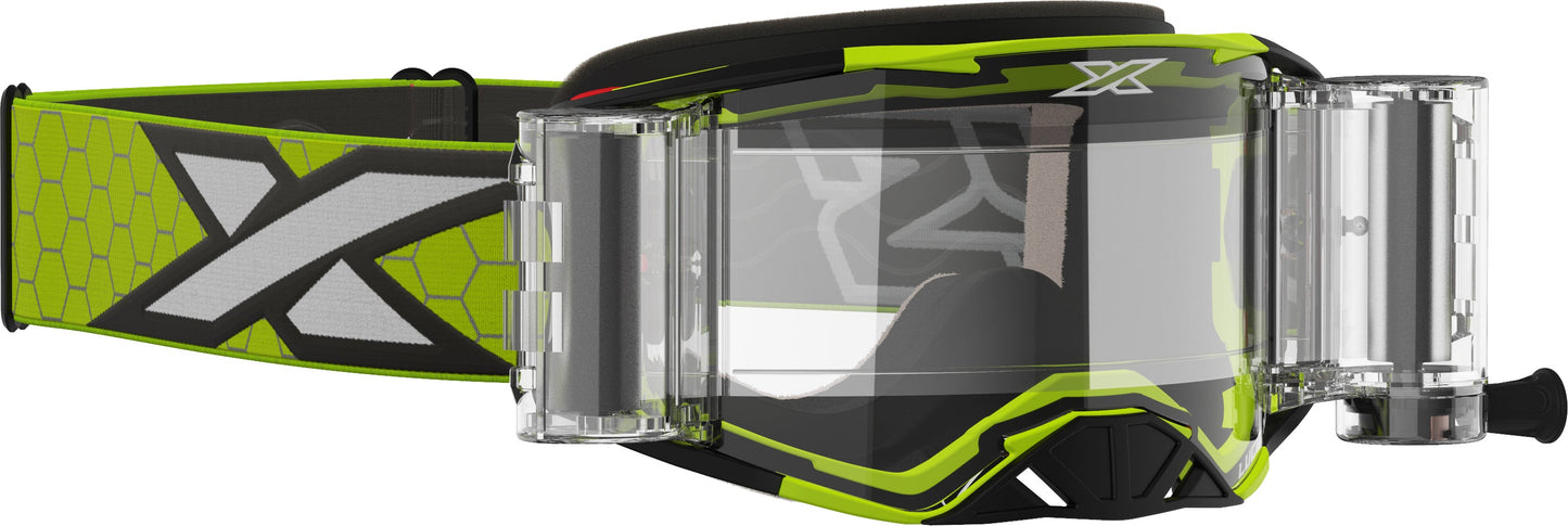 EKS Lucid Goggle Race Pack Yellow Zip Off Clear