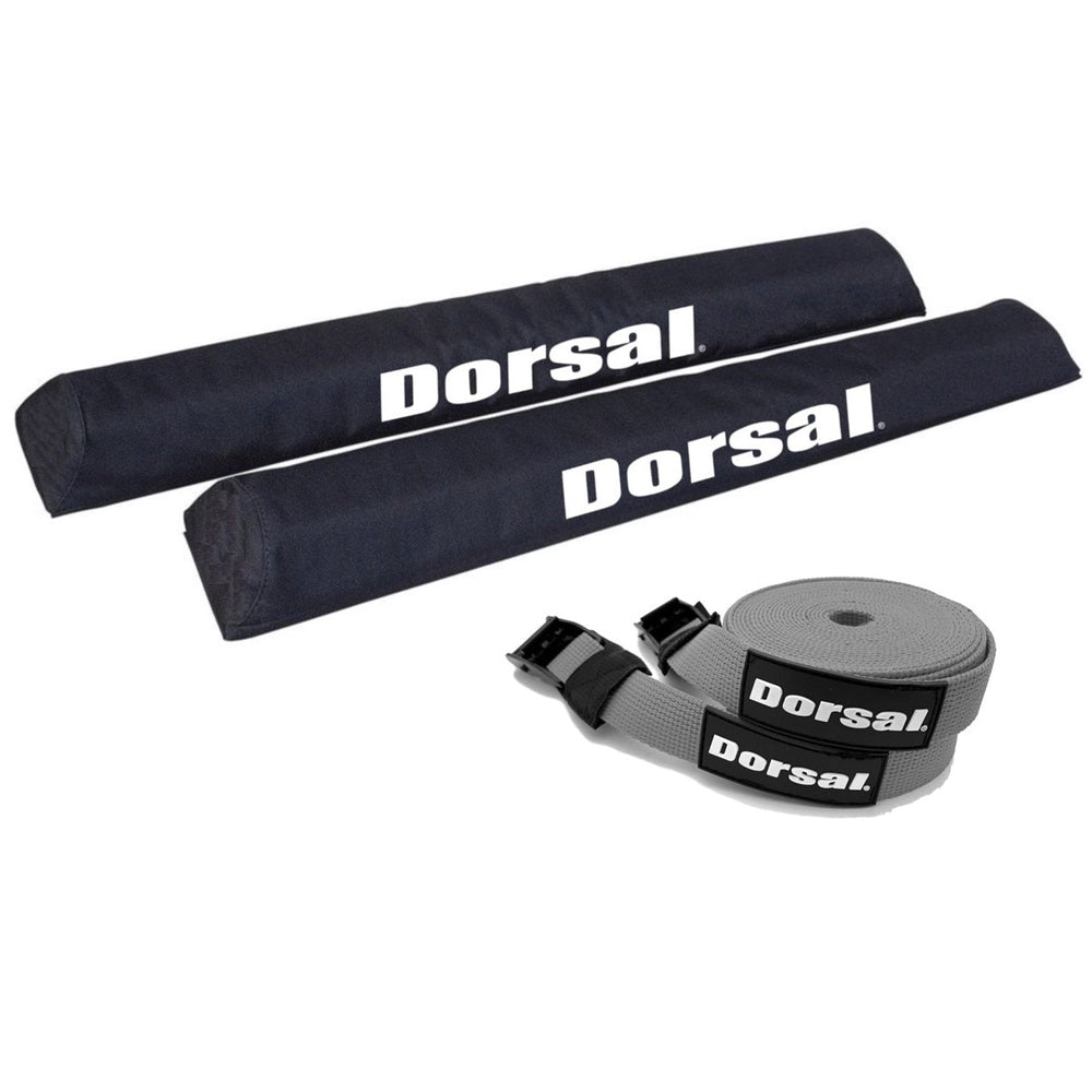 DORSAL Aero Roof Rack Pads with 15 ft Surf Straps - Pack of 4 for Car Surfboard Kayak SUP Long DORSAL®