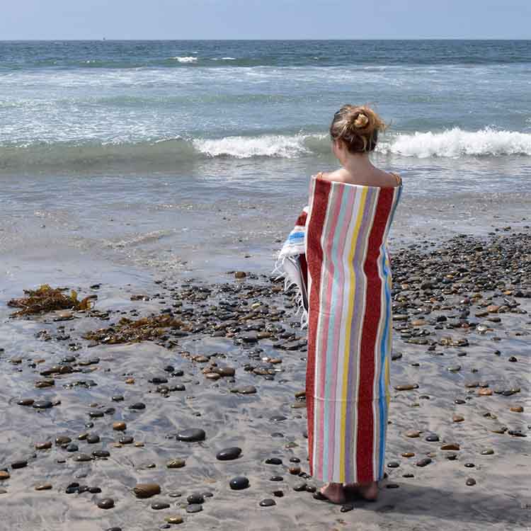 100% Cotton Red Serape Blanket West Path