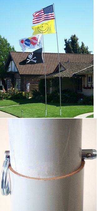 Gnarly Collapsible 22' Flagpole - Camp Flagpole