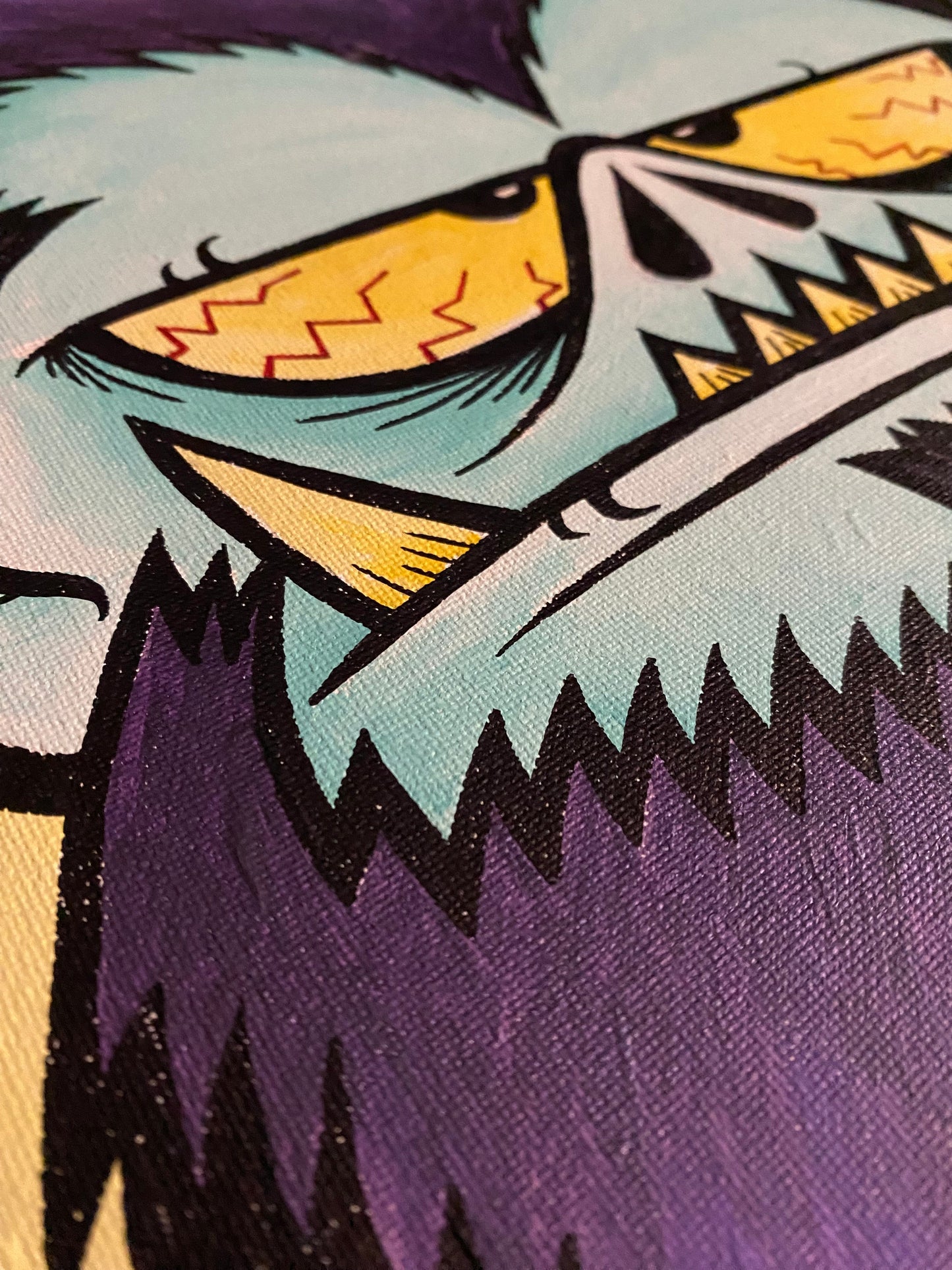 Wolfman Originl Painting Helldorado Brand