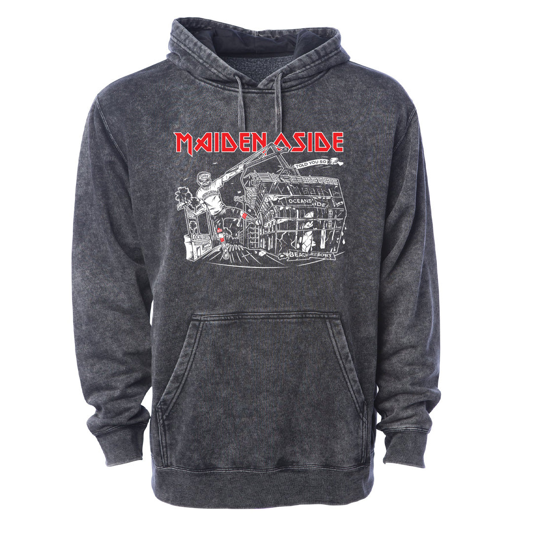 Maiden Osided Stonewashed Hoodie RealSurfShop