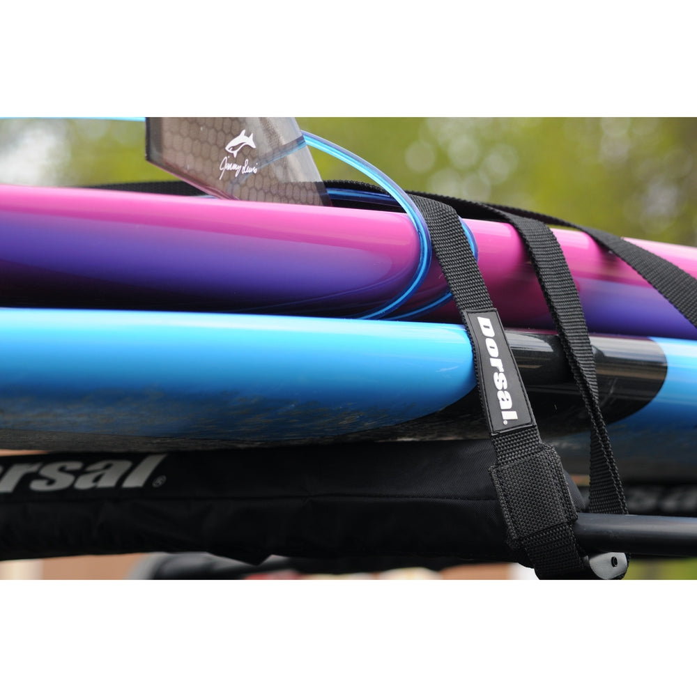 Dorsal Tie Down Straps for Roof Rack Pads Crossbars - Pack of 2 holds Surfboards Kayaks Canoes Paddleboards DORSAL®
