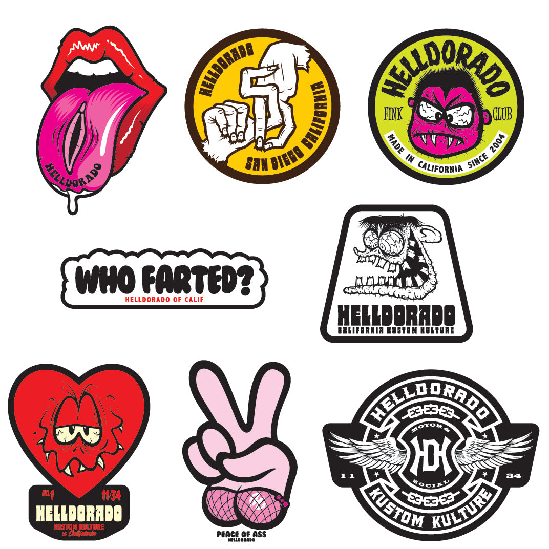 Sticker Pack 2 Helldorado Brand