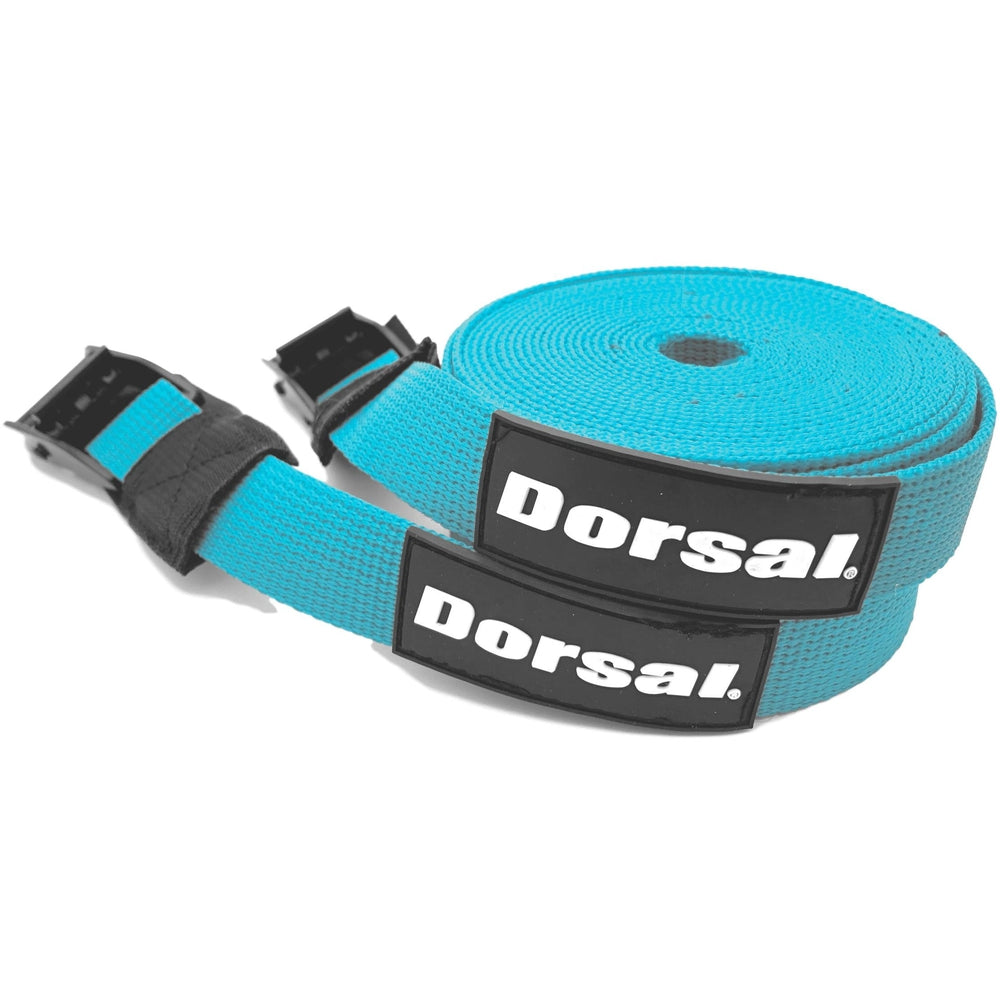 Dorsal Tie Down Straps for Roof Rack Pads Crossbars - Pack of 2 holds Surfboards Kayaks Canoes Paddleboards DORSAL®