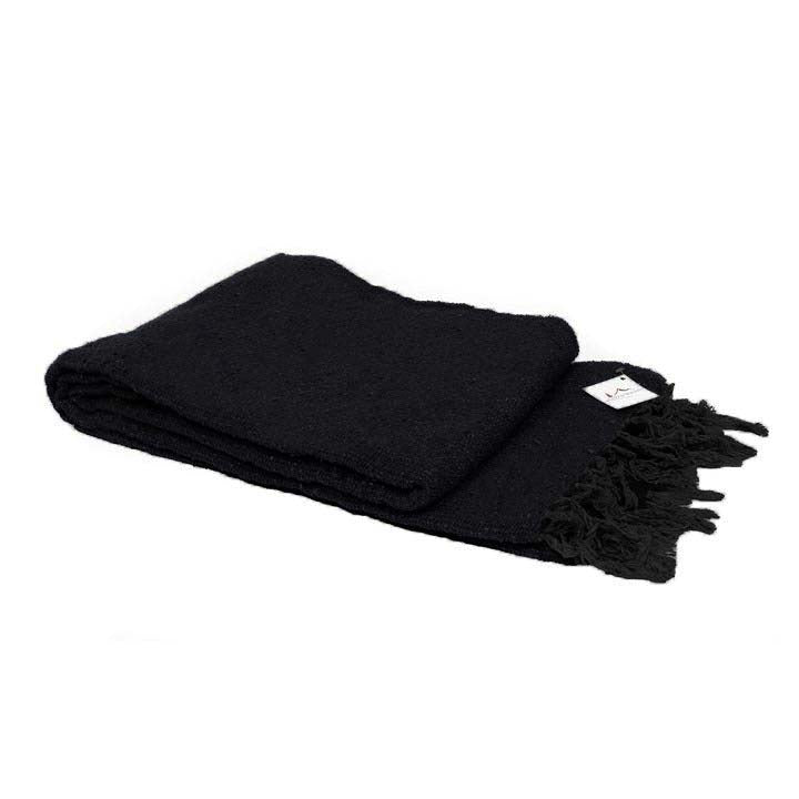 Solid Black Blanket