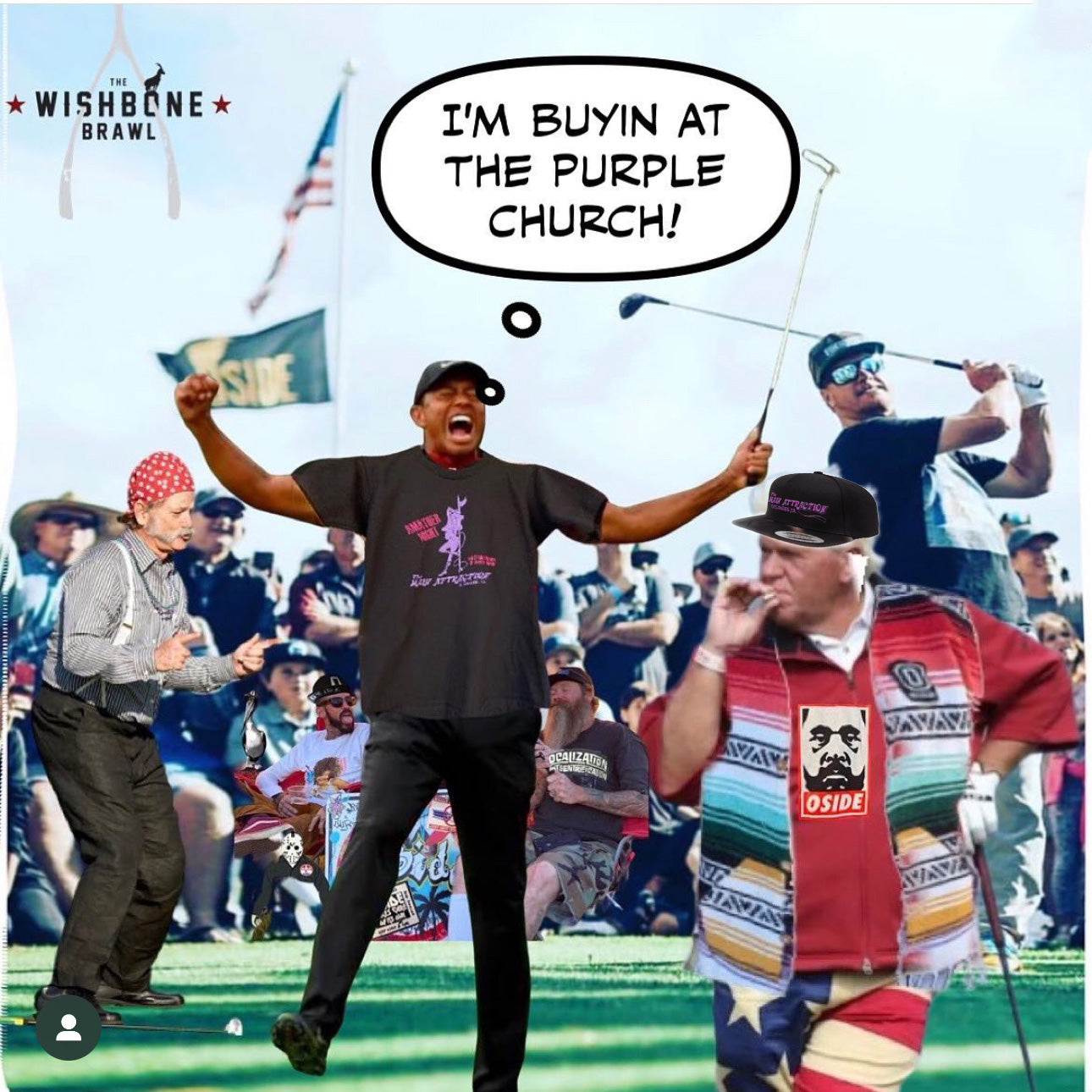 Purple Church Surfs Up Tee RealSurfShop