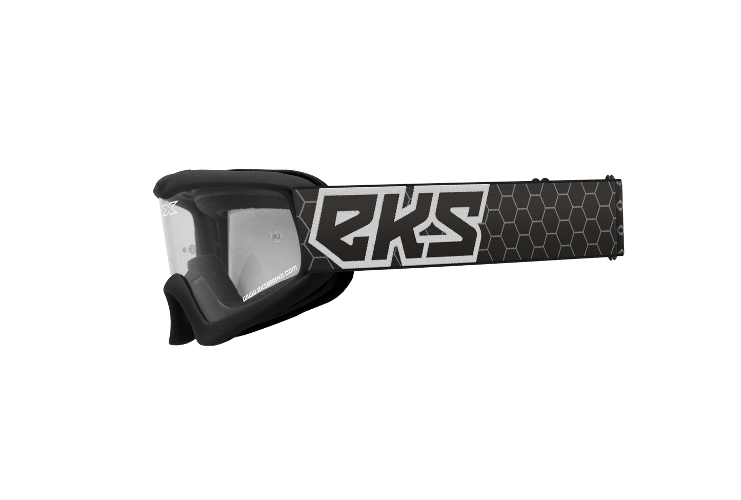 EKS Xgrom Youth Goggle Black/White Clear