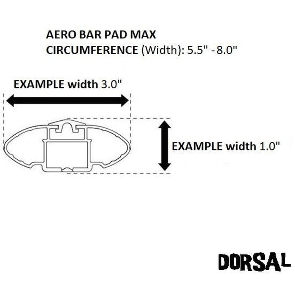DORSAL Aero Roof Rack Pads with 15 ft Surf Straps - Pack of 4 for Car Surfboard Kayak SUP Long DORSAL®