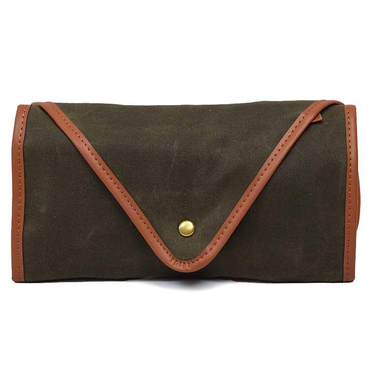 Canvas Roll-Up Clutch Organizer
