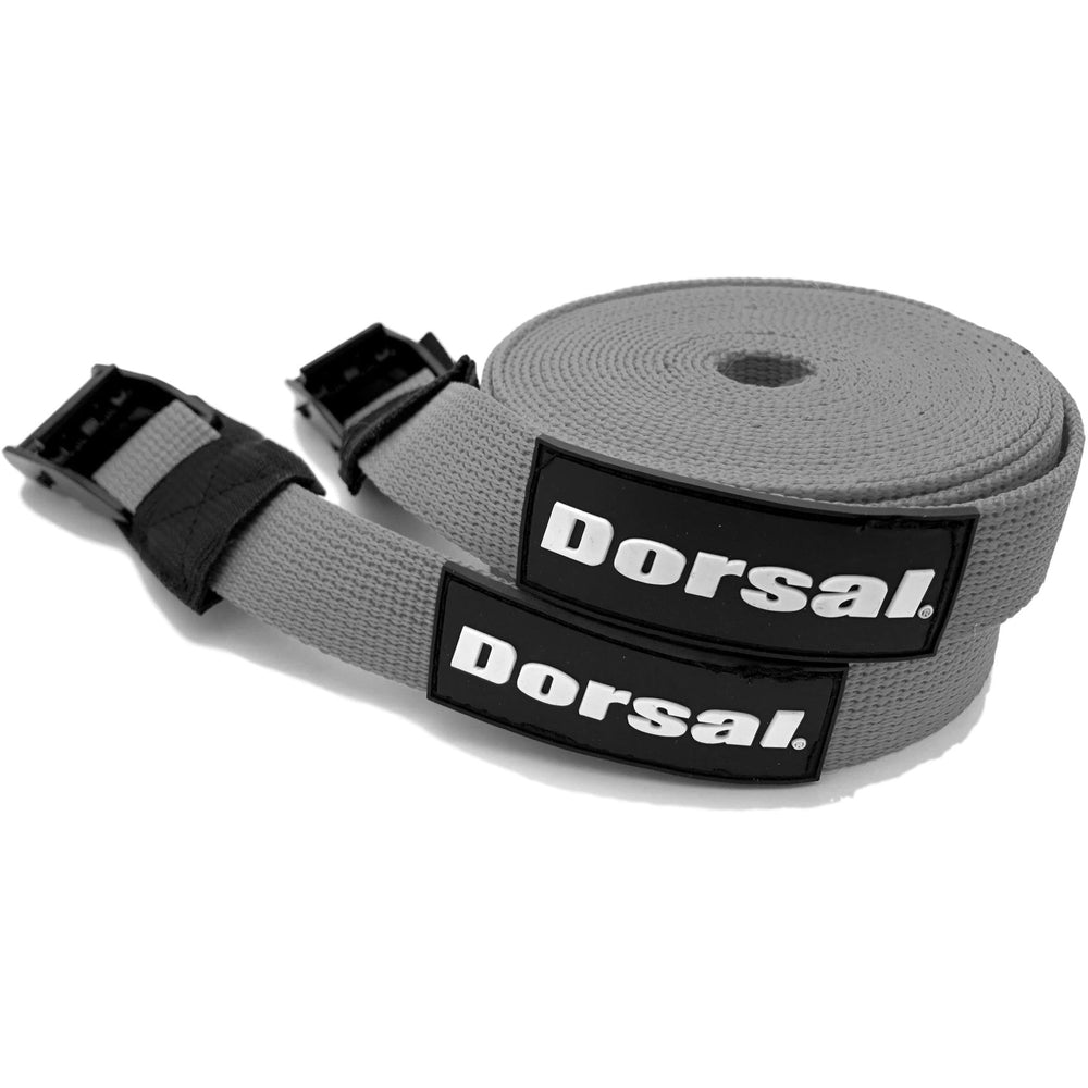 Dorsal Tie Down Straps for Roof Rack Pads Crossbars - Pack of 2 holds Surfboards Kayaks Canoes Paddleboards DORSAL®