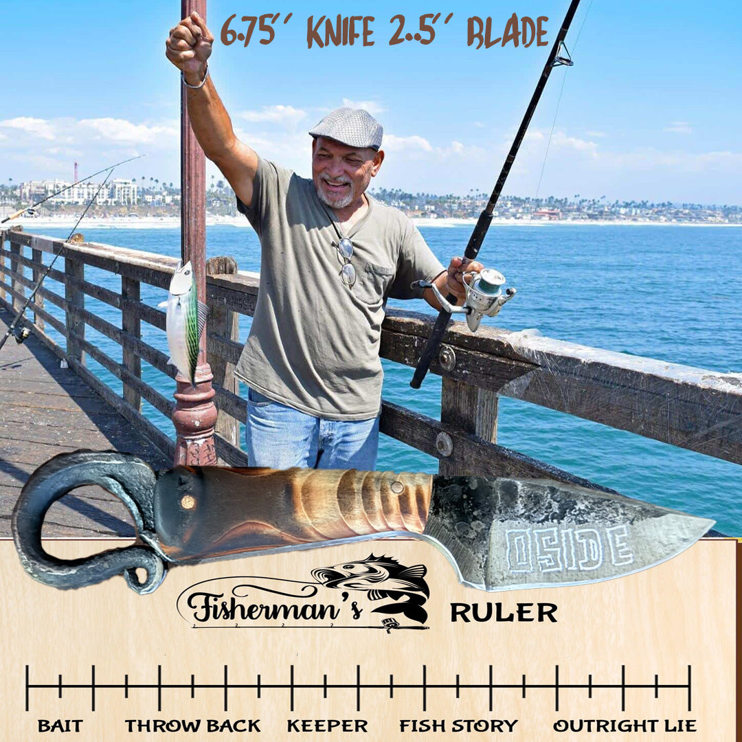 Pier Wood custom Knife by Mae Knives 6.5 Knife 2.5 " blade #49 RealSurfShop