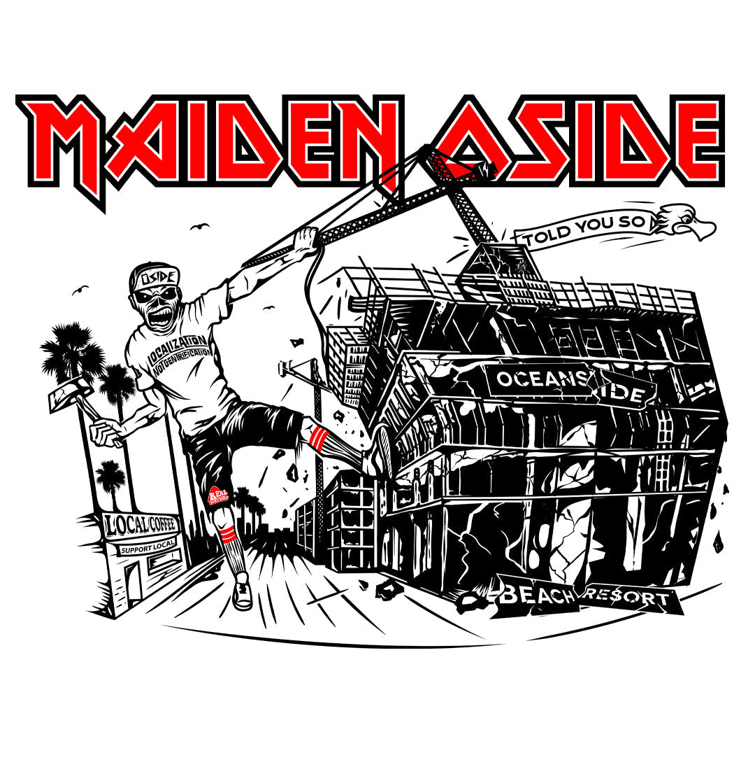 Maiden Oside Sticker RealSurfShop