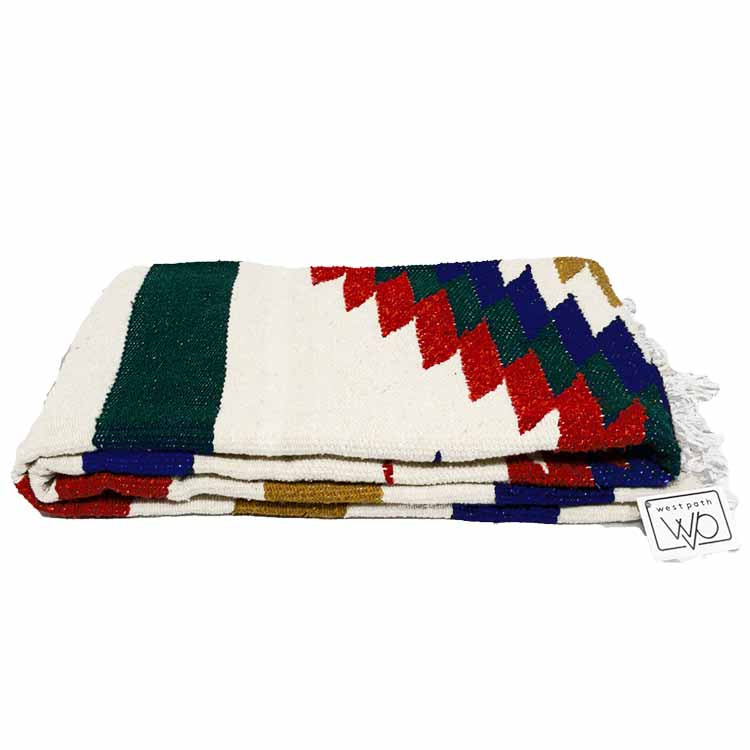 White Fiesta Diamond Blanket West Path
