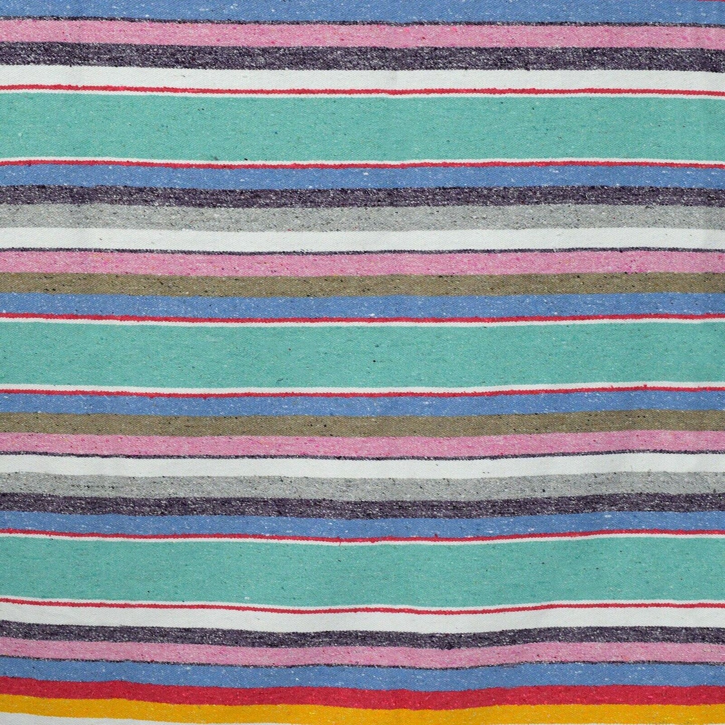 100% Cotton Serape Blanket - Mint Pastel West Path