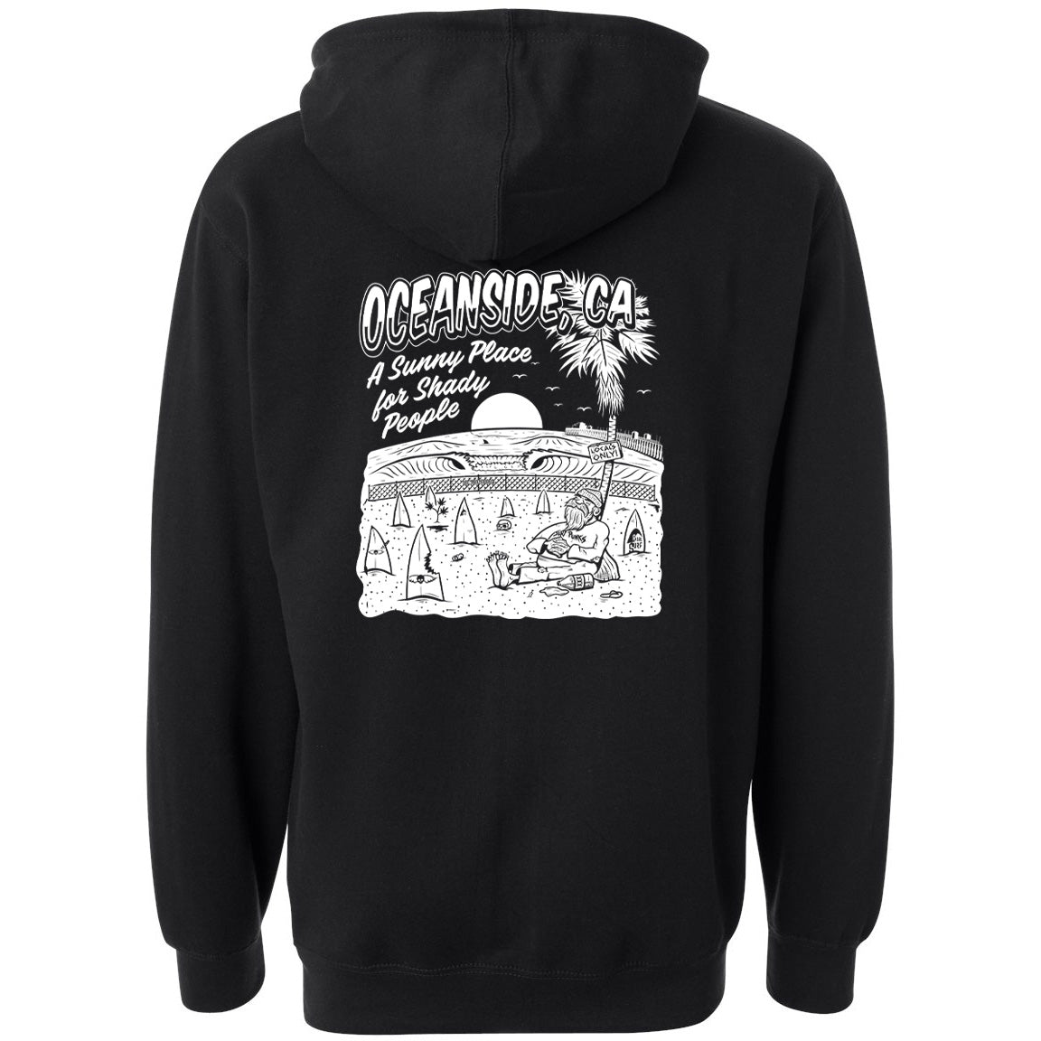 Sunny Place Black Hoodie