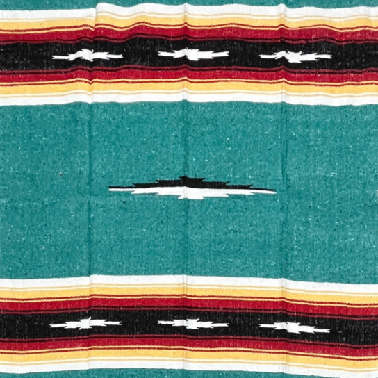 Turquoise Sunset Baja Diamond Yoga Blanket West Path