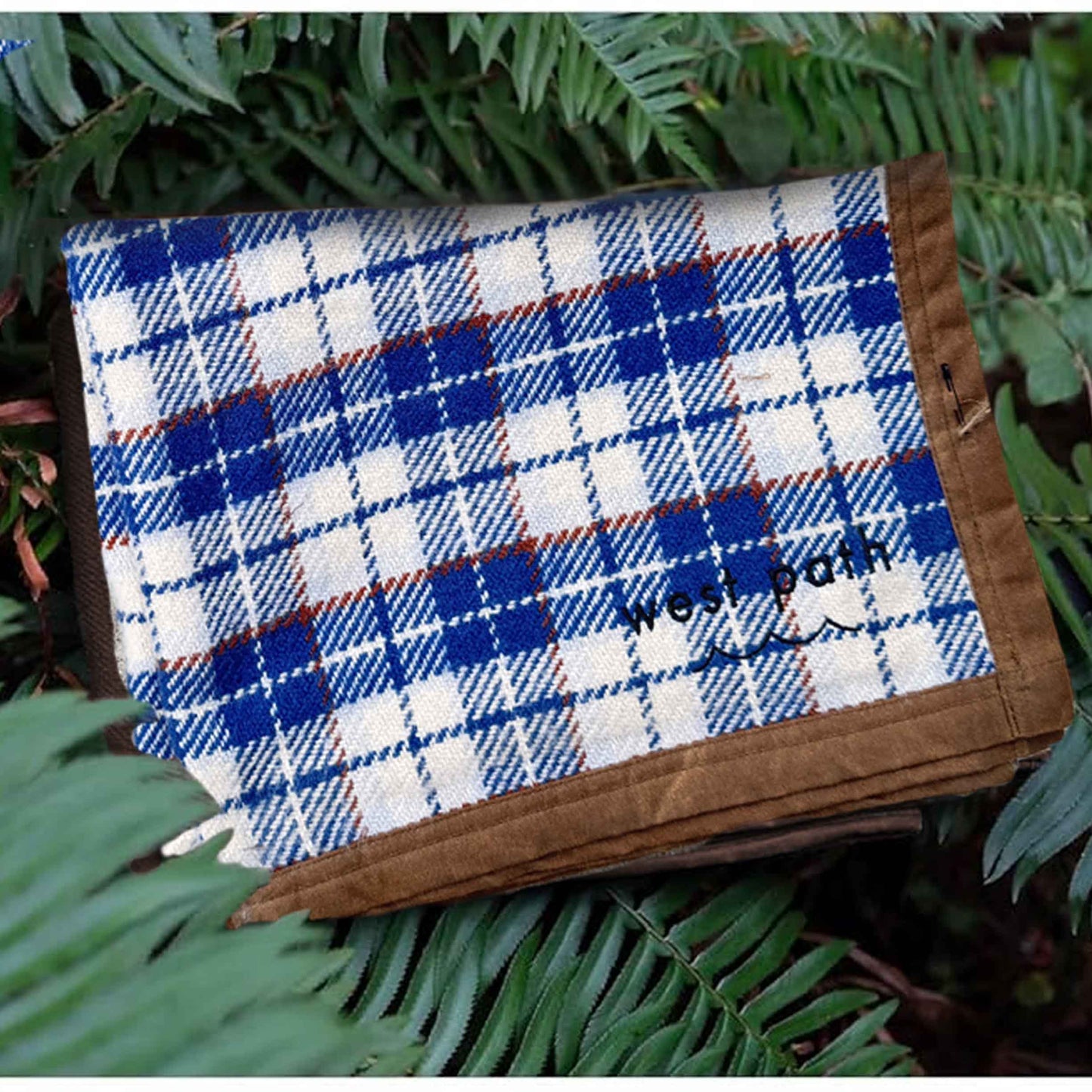 Wool Canvas Camping Blanket - Waxed Canvas Outdoor Blanket / Bushcraft Blanket West Path