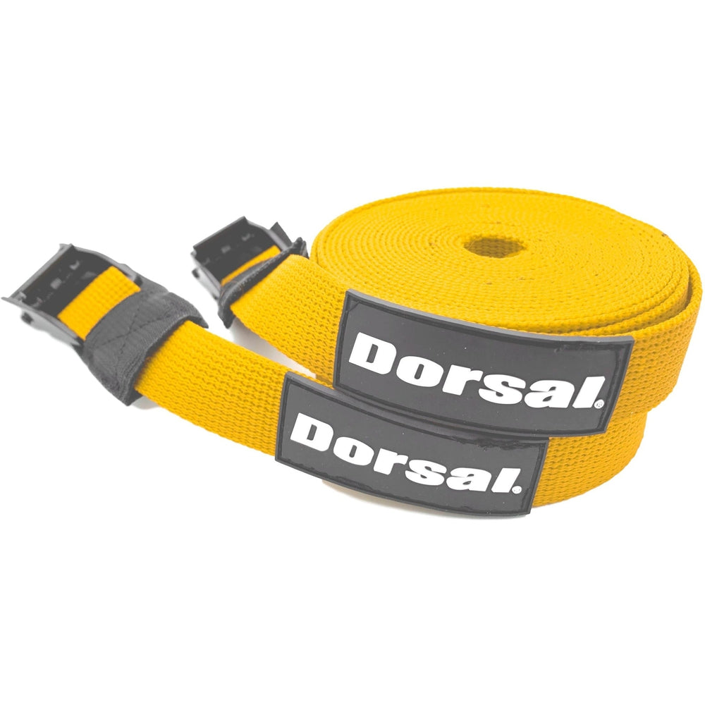 Dorsal Tie Down Straps for Roof Rack Pads Crossbars - Pack of 2 holds Surfboards Kayaks Canoes Paddleboards DORSAL®