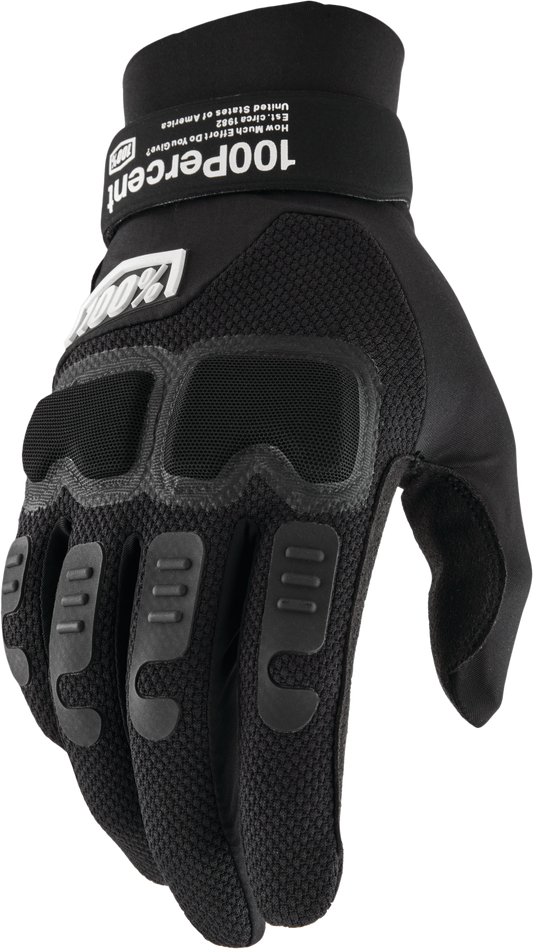 100% Langdale Gloves - Black LiveTheGnar