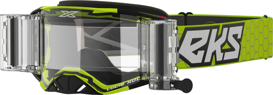 EKS Lucid Goggle Race Pack Yellow Zip Off Clear