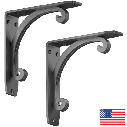 Southern Charm Heavy Duty Steel Brackets for Shelving