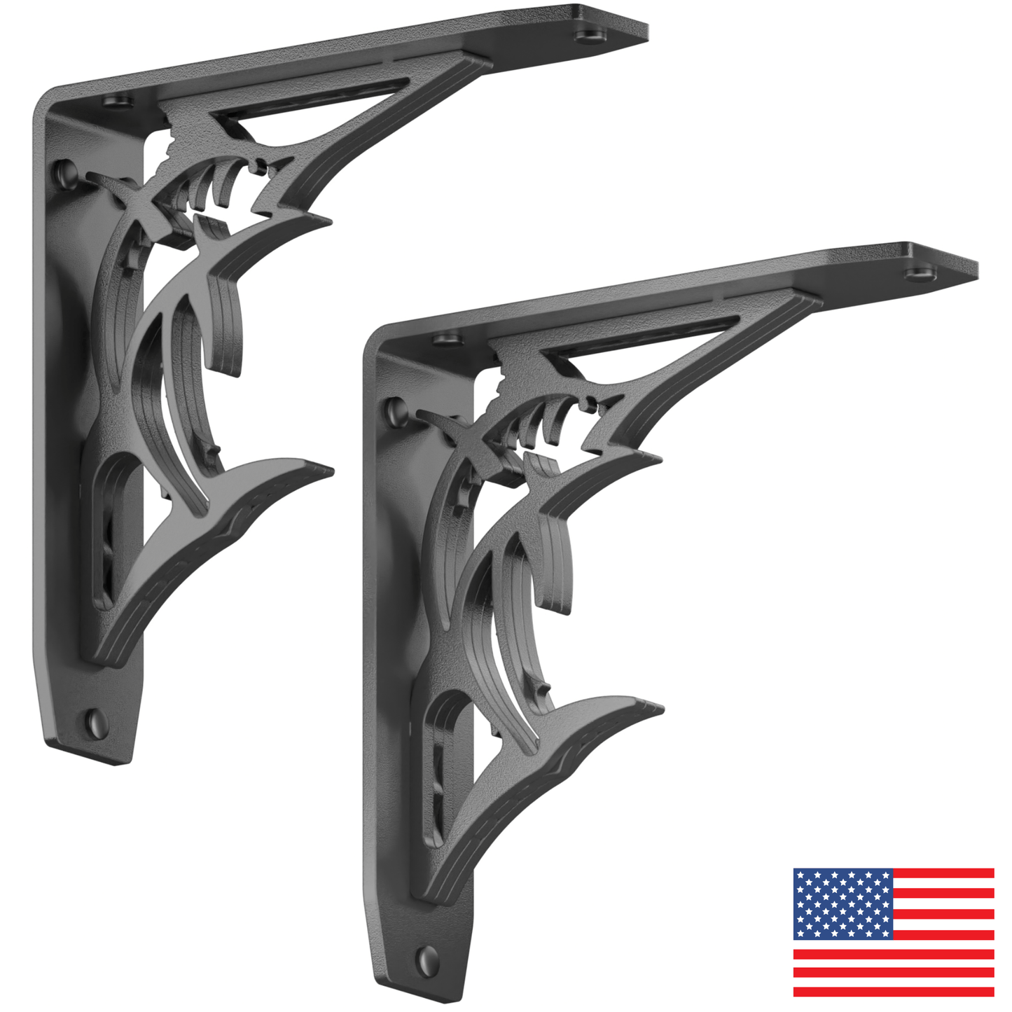 BillFish Heavy Duty Steel Brackets for Shelving