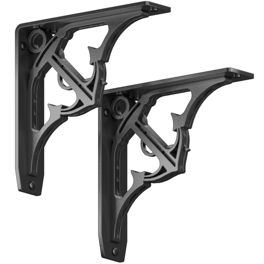 Folly Beach Heavy Duty Steel Brackets for Shelving