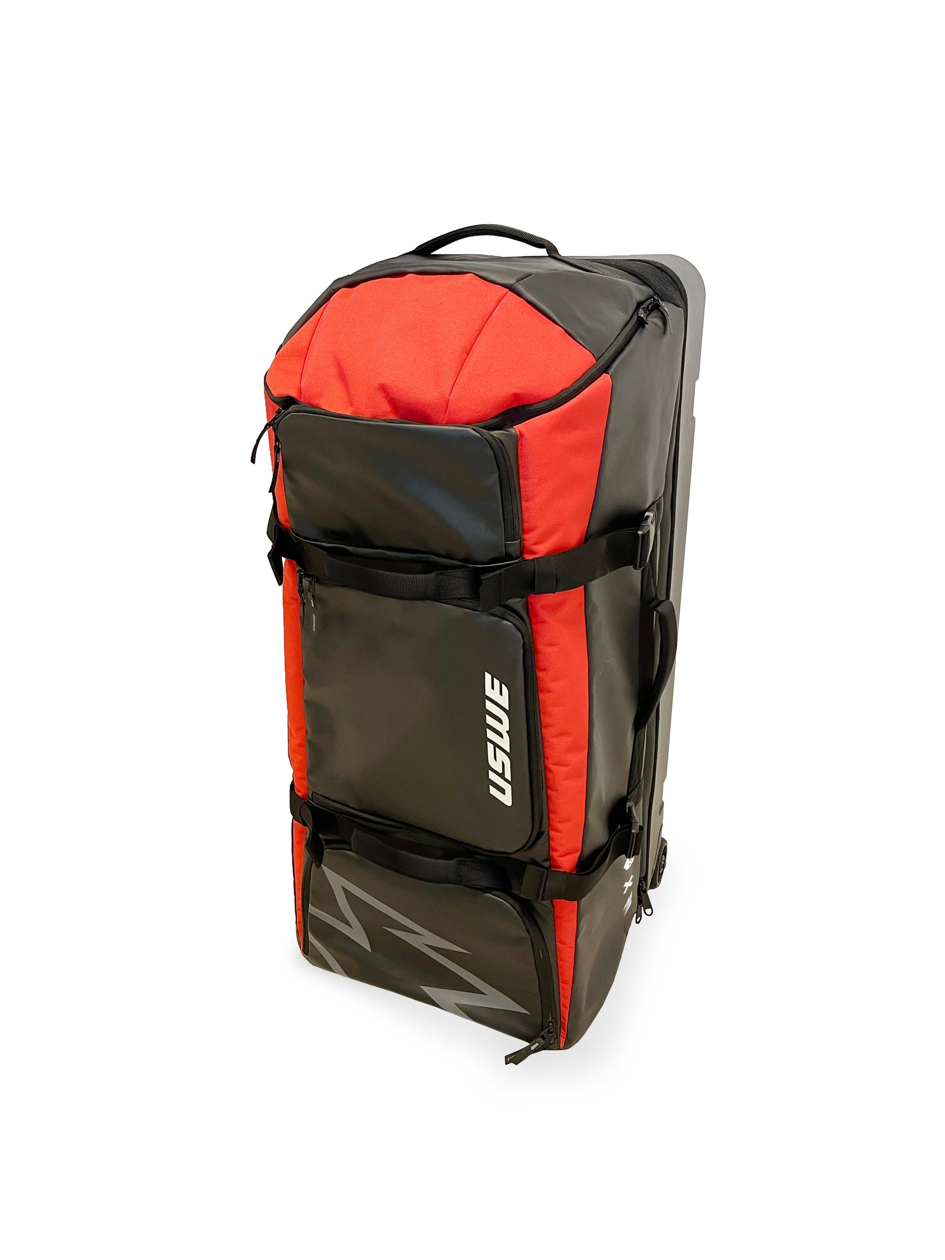USWE Buddy 150L Athlete Gear Trolley Bag Black/USWE Red LiveTheGnar