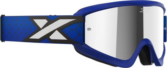 EKS Flat Out Goggle Royal Blue with Silver Mirror Lens