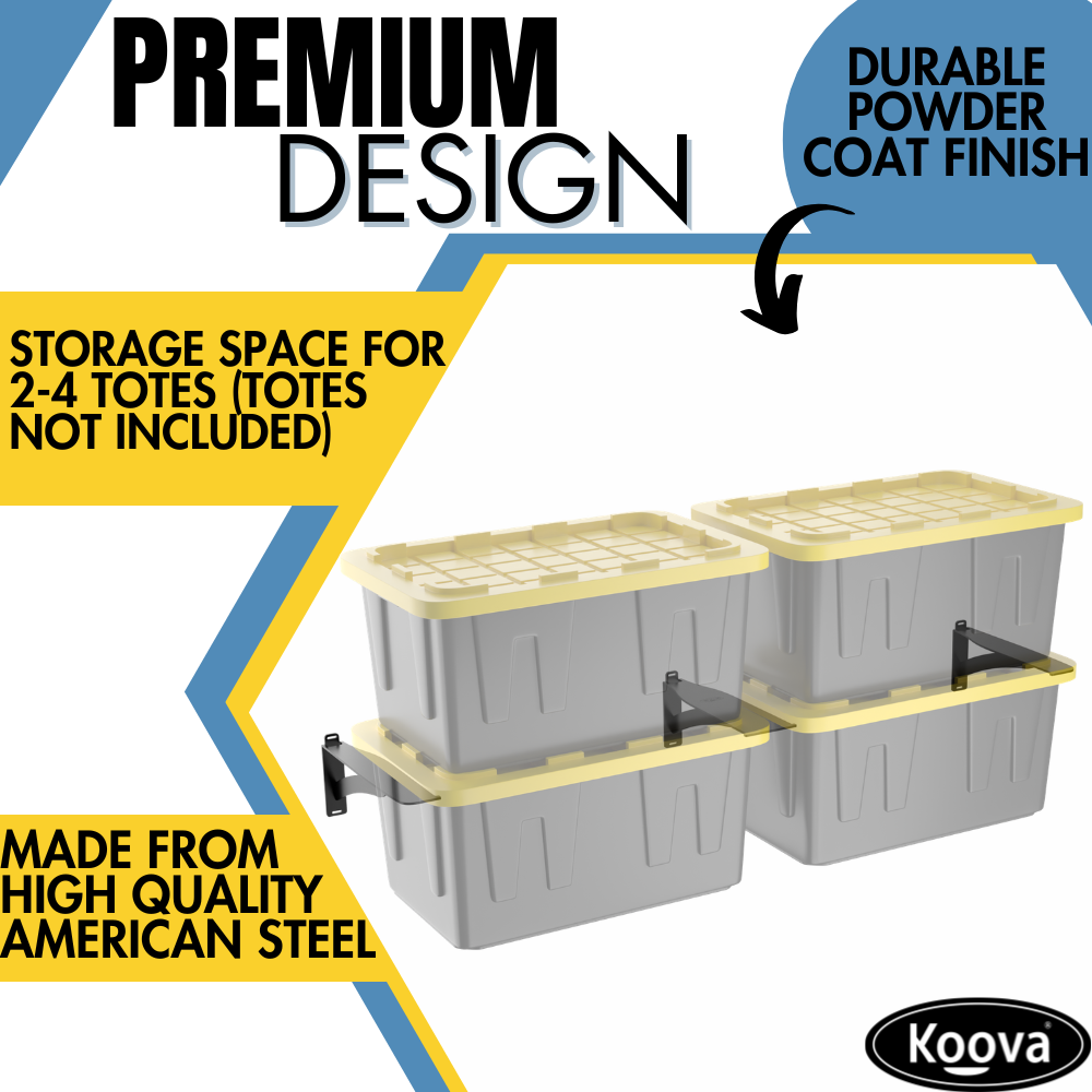 Wall Bin Storage System for Garage or Shed Organization