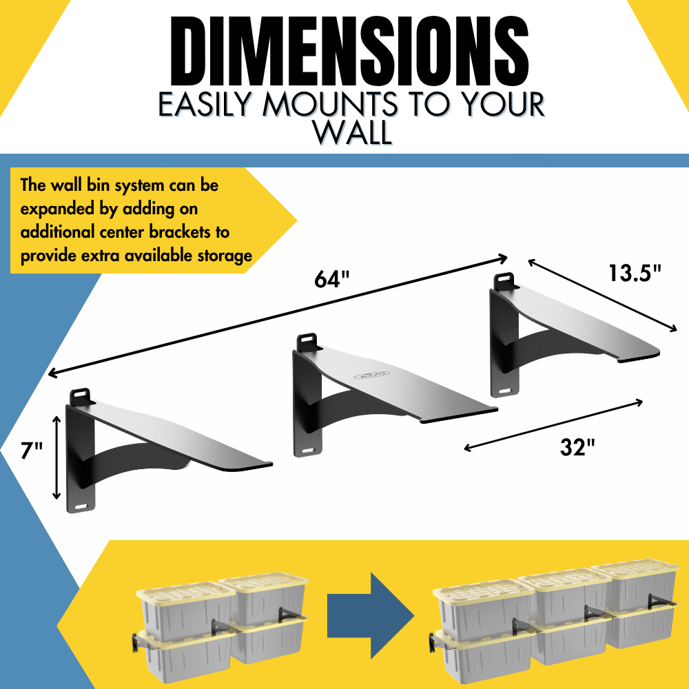 Wall Bin Storage System for Garage or Shed Organization