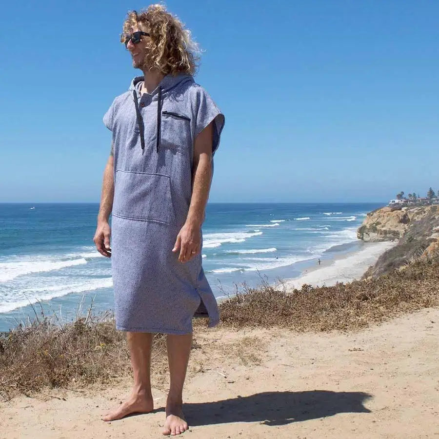 Surf Poncho Changing Robe - Lightweight Turkish Towel West Path