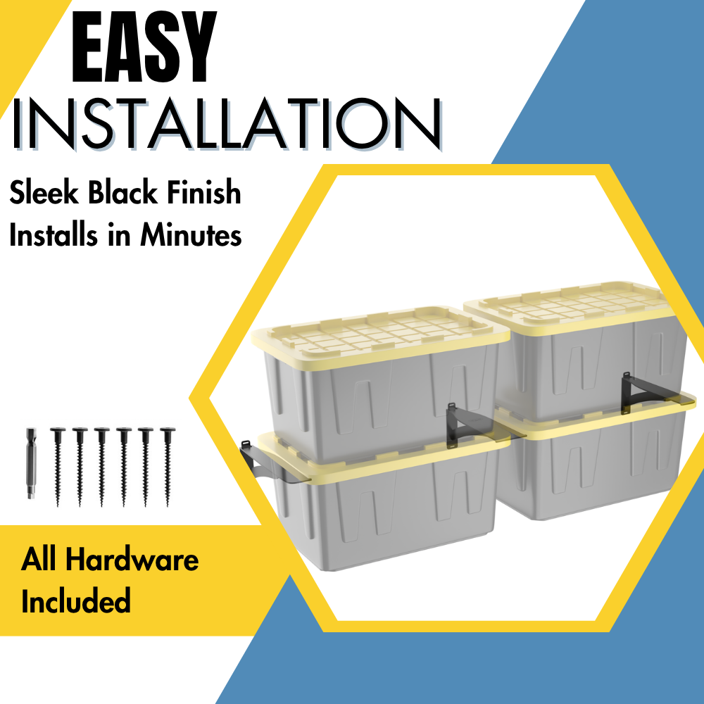 Wall Bin Storage System for Garage or Shed Organization