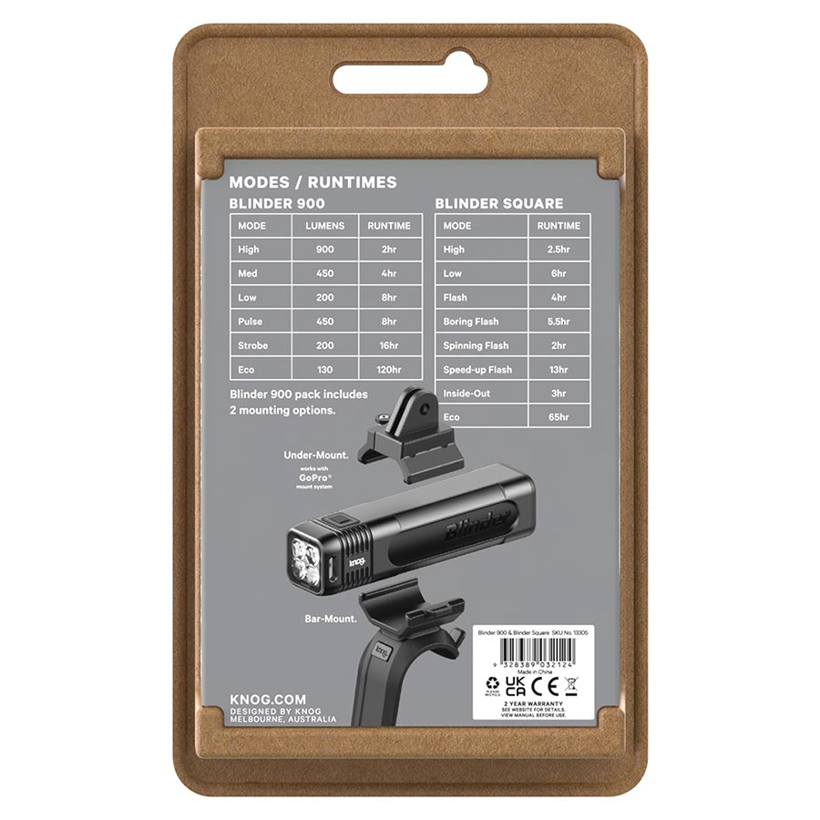 Knog Blinder 900/ Blinder V light combo