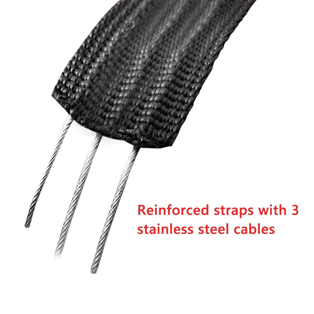 DORSAL Aero Roof Rack Pads 28 Inch Wide with Locking Straps - Pack of 4 for Car Surfboard Kayak SUP Long DORSAL®