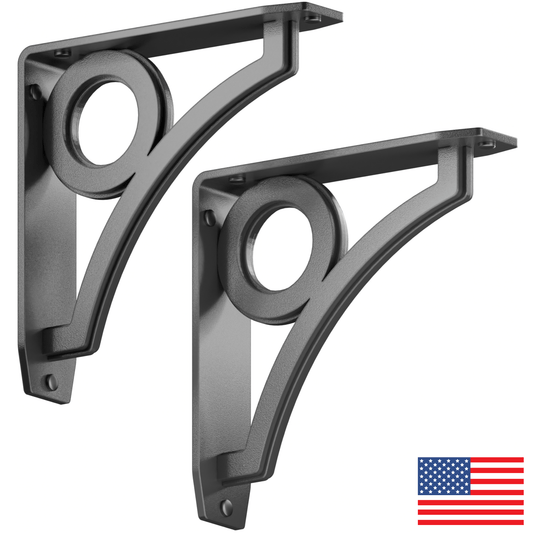 Park Circle Heavy Duty Steel Brackets for Shelving