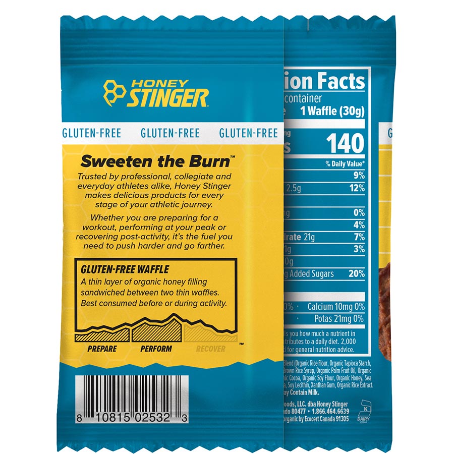 Honey Stinger Gluten Free Organic Waffle - Box of 12