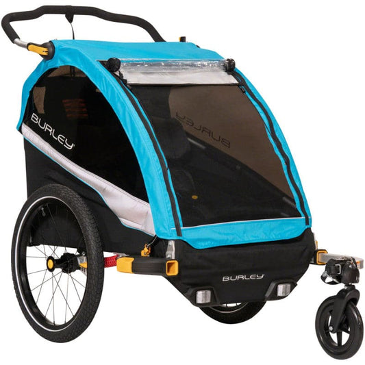 Burley D'Lite X Child Trailer- Double, Aqua
