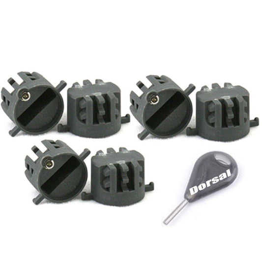 DORSAL Surfboard Fins Thruster 3 Fin Box Set Plugs with Key and Screws FCS Compatible DORSAL®