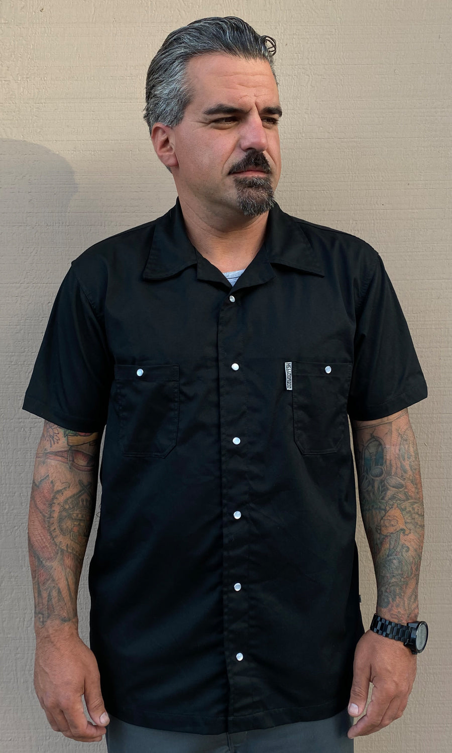 Deluxe Work Shirt Black Helldorado Brand