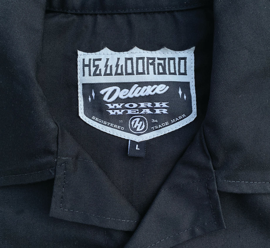 Deluxe Work Shirt Black Helldorado Brand